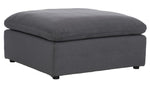 Guthrie Gray Micro-Suede Sectional Sofa with Ottoman