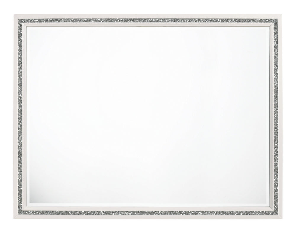 Haiden White Wood Frame Dresser Mirror