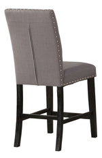 Morwen 2 Gray Fabric Counter Height Chairs