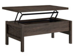 Harel Walnut Wood Lift-Top Coffee Table