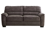 Hartsook 2-Pc Charcoal Grey Velvet Sofa Set