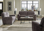 Hartsook 3-Pc Charcoal Grey Velvet Sofa Set