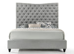 Havanna Gray Fabric Cal King Platform Bed