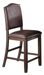 Hege 2 Brown Wood/Cushion Counter Height Chairs