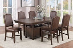 Hege 2 Brown Wood/Cushion Side Chairs with Nailhead Trim