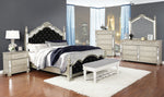 Heidi 5-Pc Black/Metallic Platinum Wood King Bedroom Set