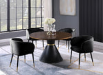 Hemingway Black Velvet Side Chair