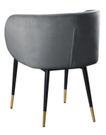 Hemingway Grey Velvet Side Chair