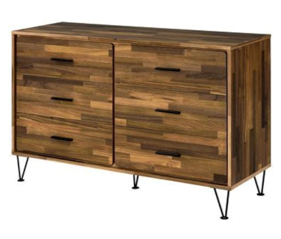 Hestia Walnut Wood 6-Drawer Dresser