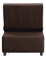 Hidalgo Brown Linen Fabric Adjustable Chair