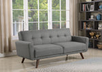 Hilda Grey Fabric 2-Seat Sofa Bed