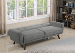 Hilda Grey Fabric 2-Seat Sofa Bed