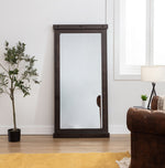 Hilde Dark Brown Wood Accent Mirror