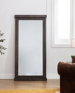 Hilde Gray Wood Accent Mirror