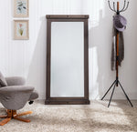 Hilde Light Brown Wood Accent Mirror