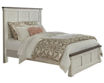 Hillcrest 5-Pc Dark Rum/White Wood Cal King Bedroom Set