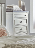 Hillcrest 5-Pc Dark Rum/White Wood Queen Bedroom Set