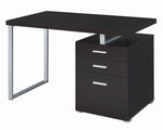 Brennan Cappuccino Wood Office Desk