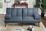 Himani Navy Linen-Like Fabric Adjustable Sectional