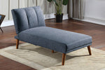 Himani Navy Linen-Like Fabric Adjustable Sectional