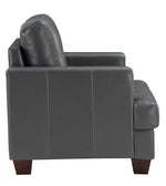 Hinsall Gray Premium Faux Leather Chair