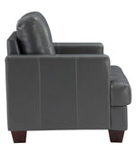 Hinsall Gray Premium Faux Leather Sofa (Oversized)