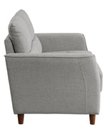 Hinshaw Gray Textured Fabric Loveseat