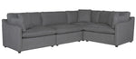 Howerton 4-Pc Gray Performance Fabric Sectional Sofa