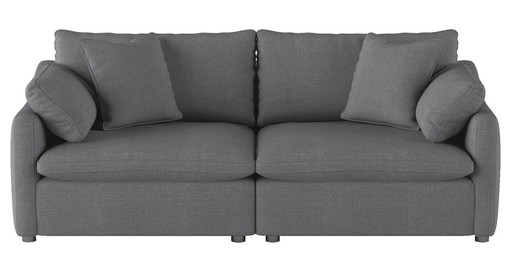 Howerton Gray Performance Fabric Loveseat