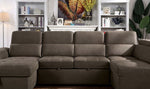 Hugo 4-Pc Light Brown Sectional with Sleeper