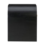 Hump Modern Black Wood 1-Drawer Nightstand