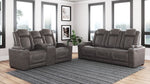 Hyllmont Gray Power Recliner Loveseat