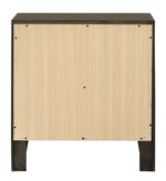 Ilana Gray Wood 2-Drawer Nightstand