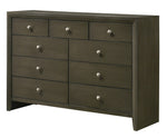 Ilana Gray Wood 9-Drawer Dresser