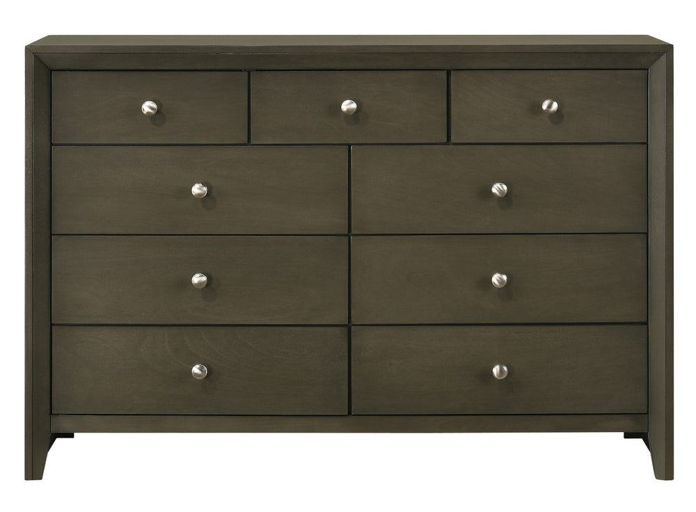 Ilana Gray Wood 9-Drawer Dresser