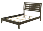 Ilana Gray Wood Queen Bed with Slatted Panel Headboard