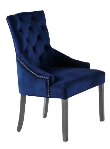 Jadyn 2 Blue Fabric Side Chairs