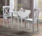 Jaelynn 3-Pc Antique White Dining Table Set