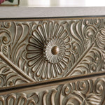 Jakarta Antique White Wood 5-Drawer Chest