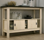 Jamestown Ivory/Dark Gray Wood Server