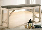 Jamestown Ivory/Gray Counter Height Bench