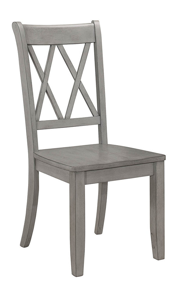 Janina 2 Grey Wood Side Chairs