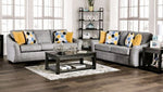 Jarrow Light Gray Fabric Sofa (Oversized)