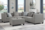 Jayne 5-Pc Gray Fabric Modular Sectional Sofa