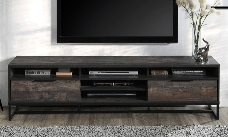 Jeanette Rustic Gray Wood 61" TV Stand