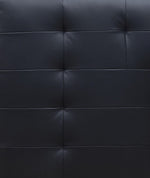 Jeimmur 2-Pc Black PU Leather Tufted LAF Sectional Sofa