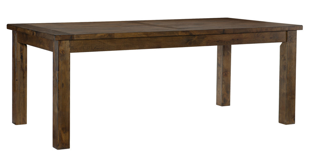 Jerrick Burnished Brown Wood Rectangular Dining Table