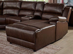 Jessi 4-Pc Brown RAF Manual Recliner Sectional