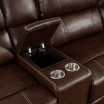 Jessi 4-Pc Brown RAF Manual Recliner Sectional