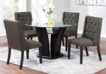 Joceline 2 Ash Black Fabric Side Chairs